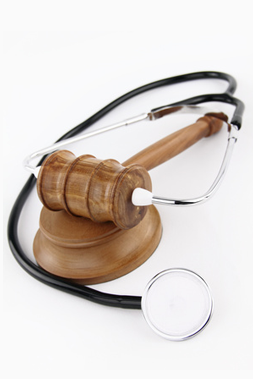 Orange County Injury Attorney - stethoscope gavel