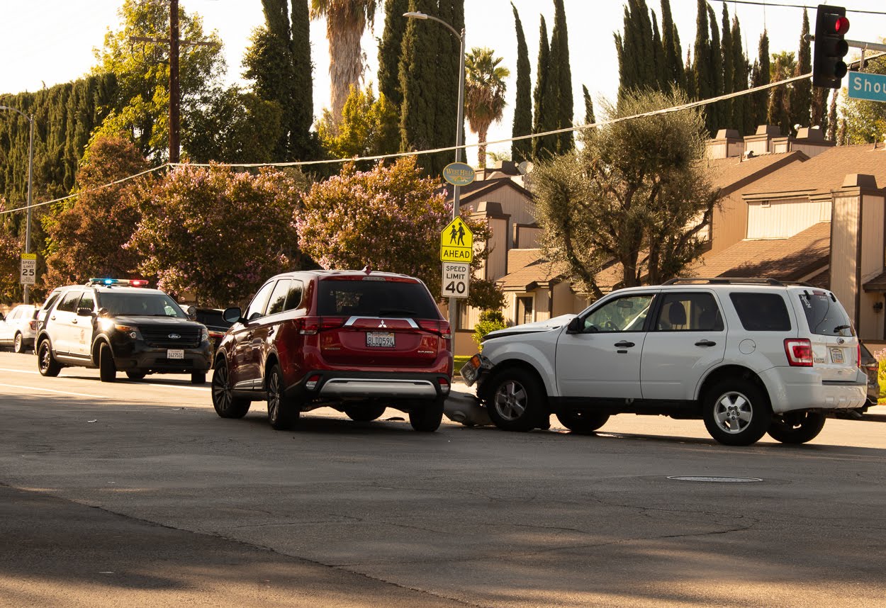 Irvine, CA - CHP Responds to Injury Crash on Irvine Ave. at Monte Vista Ave.