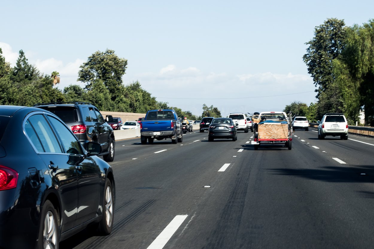 Westminster, CA - I-5 Scene of Car Accident, Injuries at Magnolia Ave