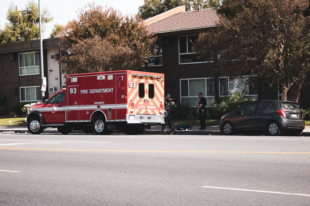Santa Ana, CA - SR 55 Site of Injury Car Accident at I-405