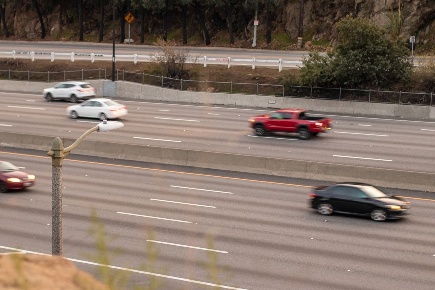 Santa Ana, CA - Multi-Vehicle Crash w/Injuries on SR 57 at Lambert Rd