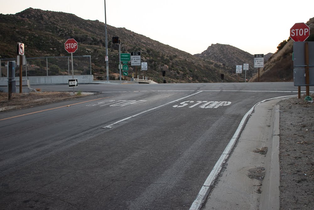 Riverside, CA - SR 91 Site of Car Accident at Green River Rd