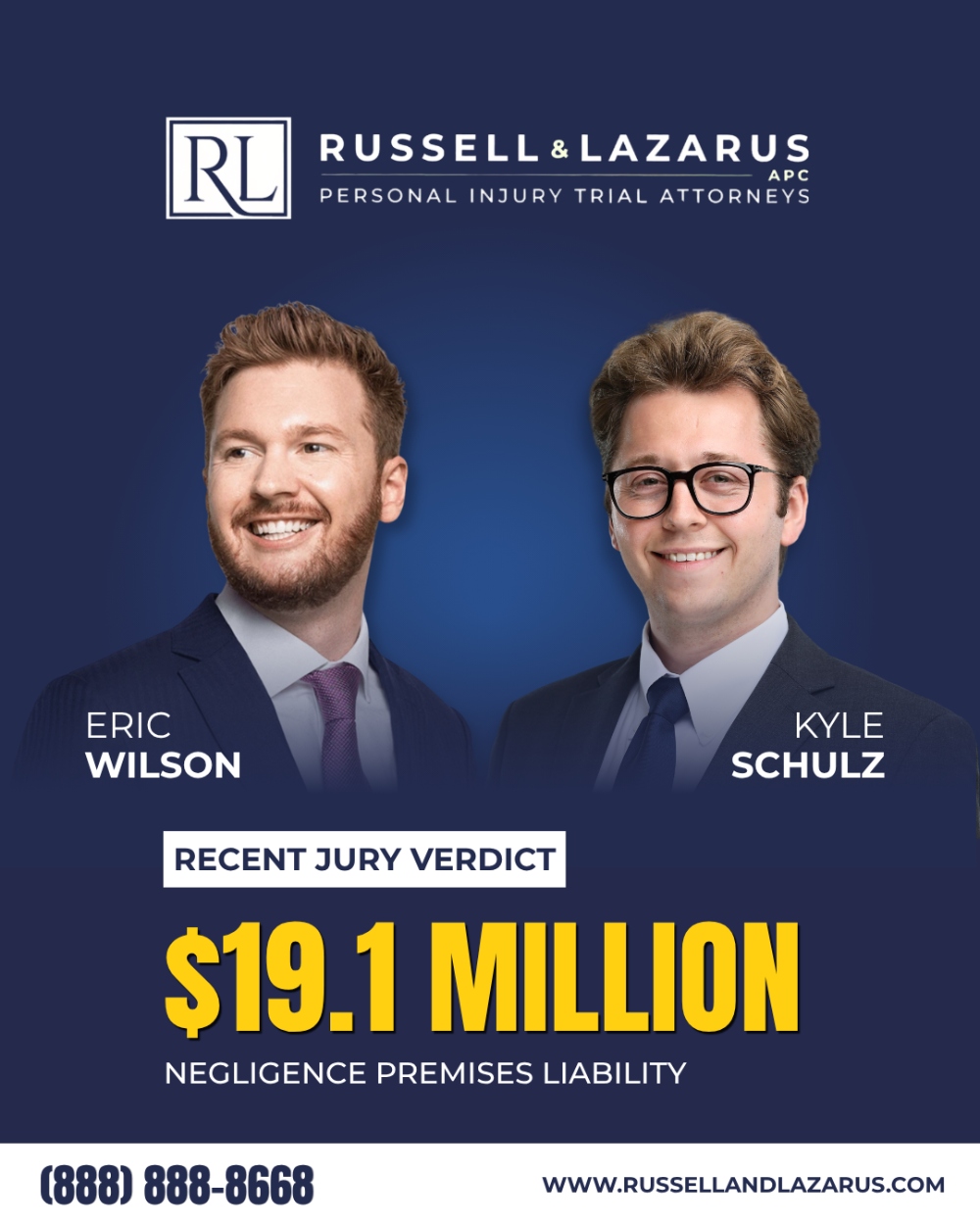 Russell & Lazarus Trial Attorneys Secure $19.18 Million Jury Verdict in Los Angeles County Electrical Injury Case
